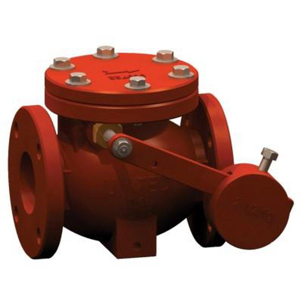 United Water Products Epoxy Coated Cast Iron Flanged Check Valve 