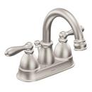 Moen Spot Resist Brushed Nickel Two Handle Centerset Bathroom Sink Faucet 