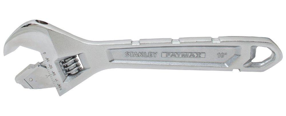 Stanley Silver 10 in Adjustable Wrench 