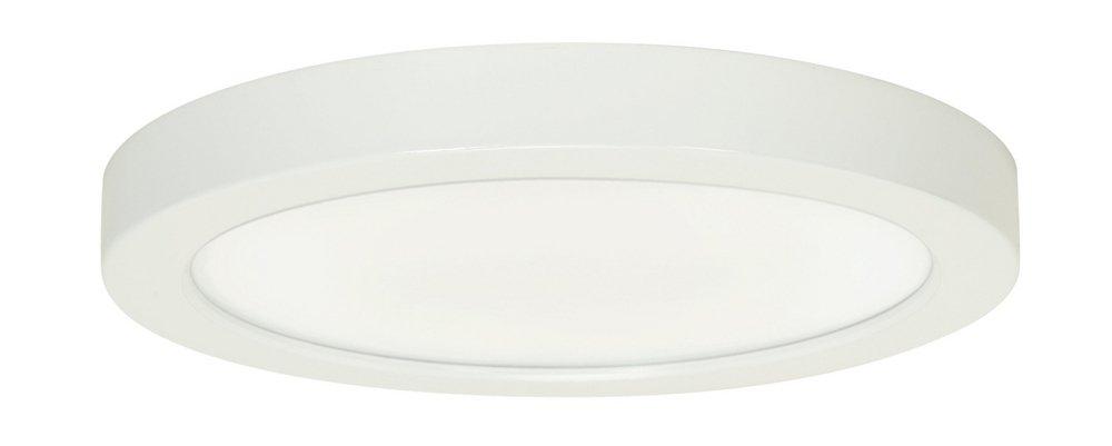 SATCO Warm White 9 in. 18.5W 1-Light LED Flush Mount Ceiling Fixture 