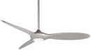 Minka Aire Silver 60 in. 15W 3-Blade Ceiling Fan with LED Light 