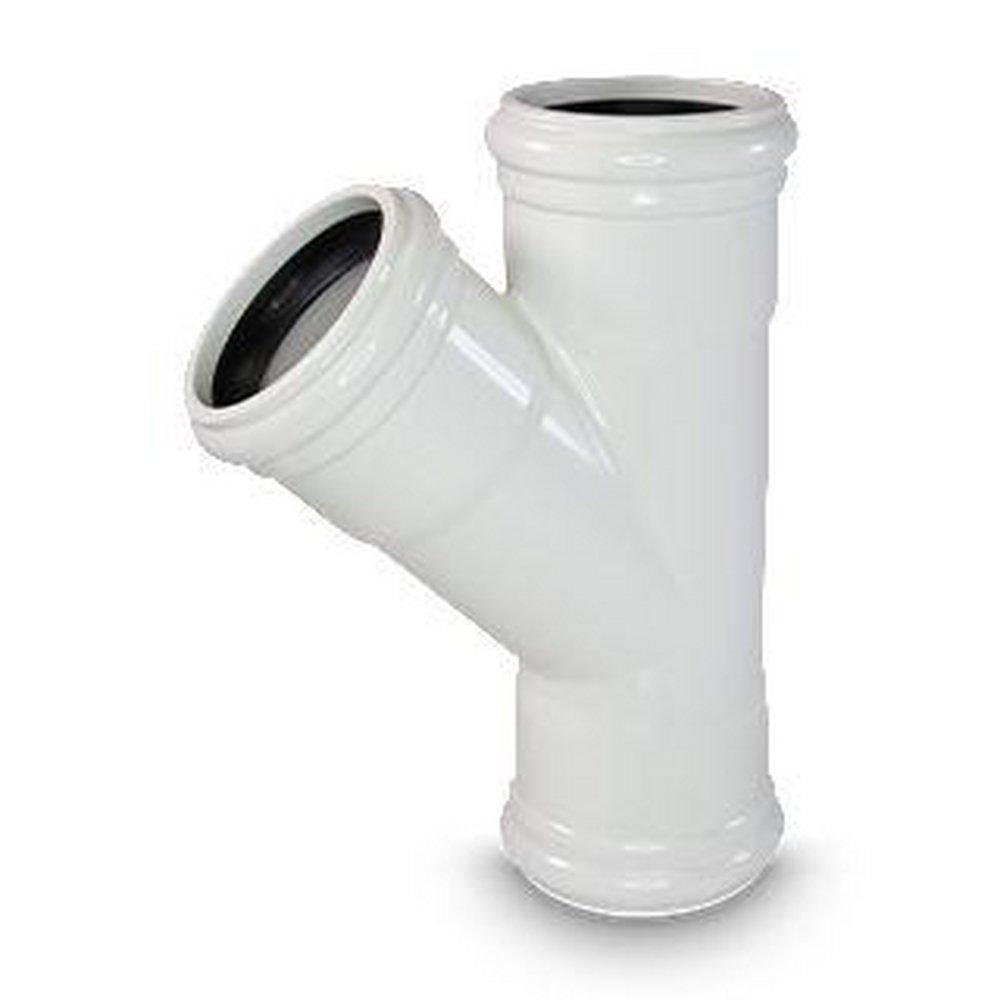 Multi-Fittings Corporation Satin Nickel Beveled Reducing PVC Wye 