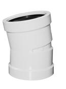 Multi-Fittings Corporation White Bell End PVC 11-1/4 Degree Sewer Elbow 