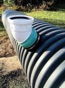 ADS&reg; Bell End x Spigot Polypropylene Dual Wall Storm Solid Drainage Pipe with Rubber Gasket 