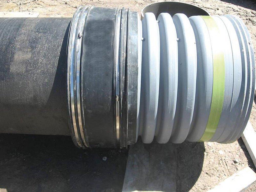 ADS&reg; Bell End x Spigot Polypropylene Dual Wall Storm Solid Drainage Pipe with Rubber Gasket 