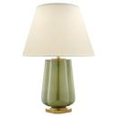 60W 2-Light Table Lamp in Green Porcelain