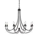 Quoizel Imperial Bronze 28 in. 60W 8-Light Candelabra E-12 Base Chandelier 