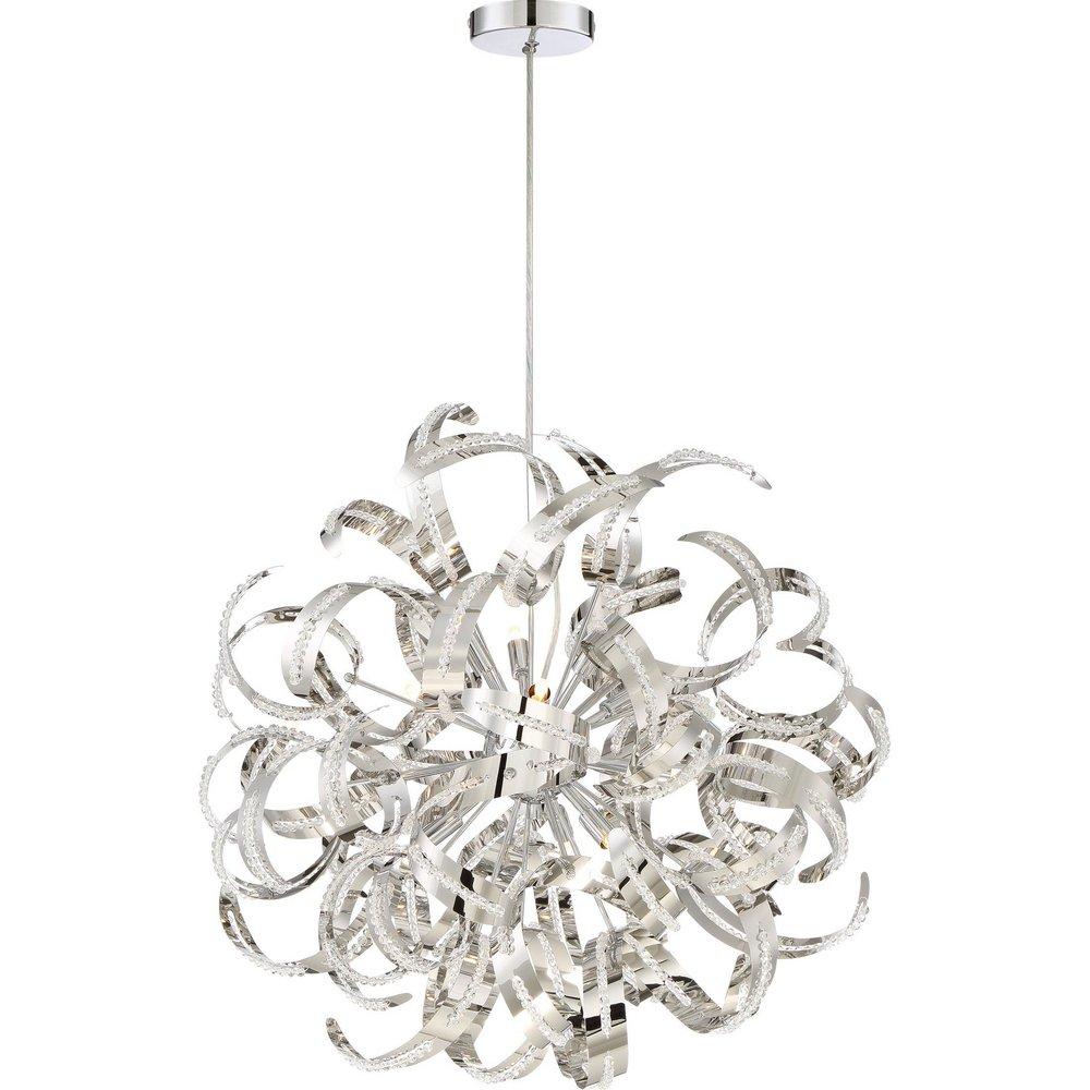 Quoizel Crystal Chrome 23 in. 40W 12-Light Chandelier 