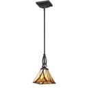 Quoizel Valiant Bronze 100W 1-Light Mini Pendant 