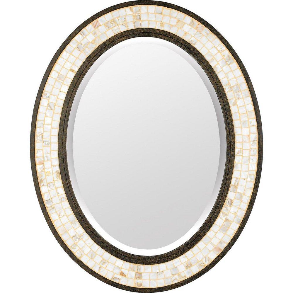 Quoizel Malaga 30 x 24 in. Frame Oval Mirror 
