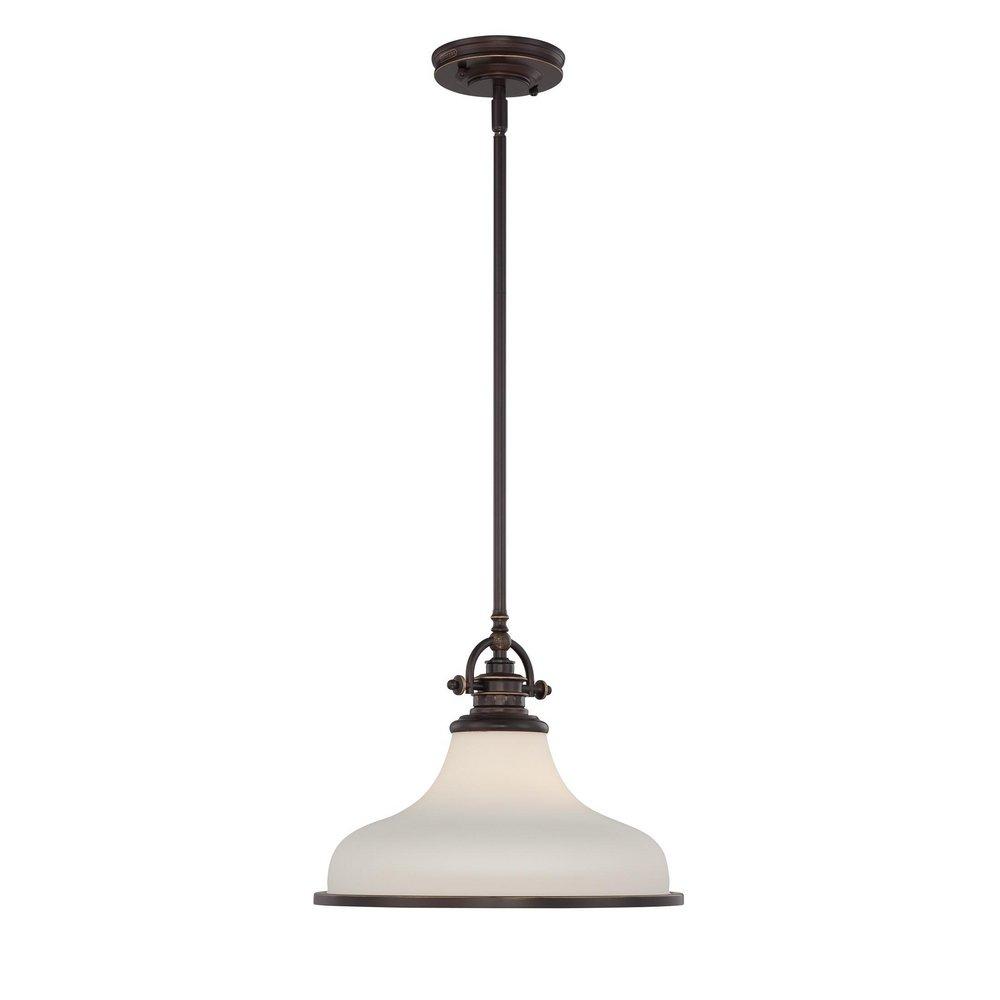 Quoizel Palladian Bronze 11-1/2 in. 100W 1-Light Mini Pendant 