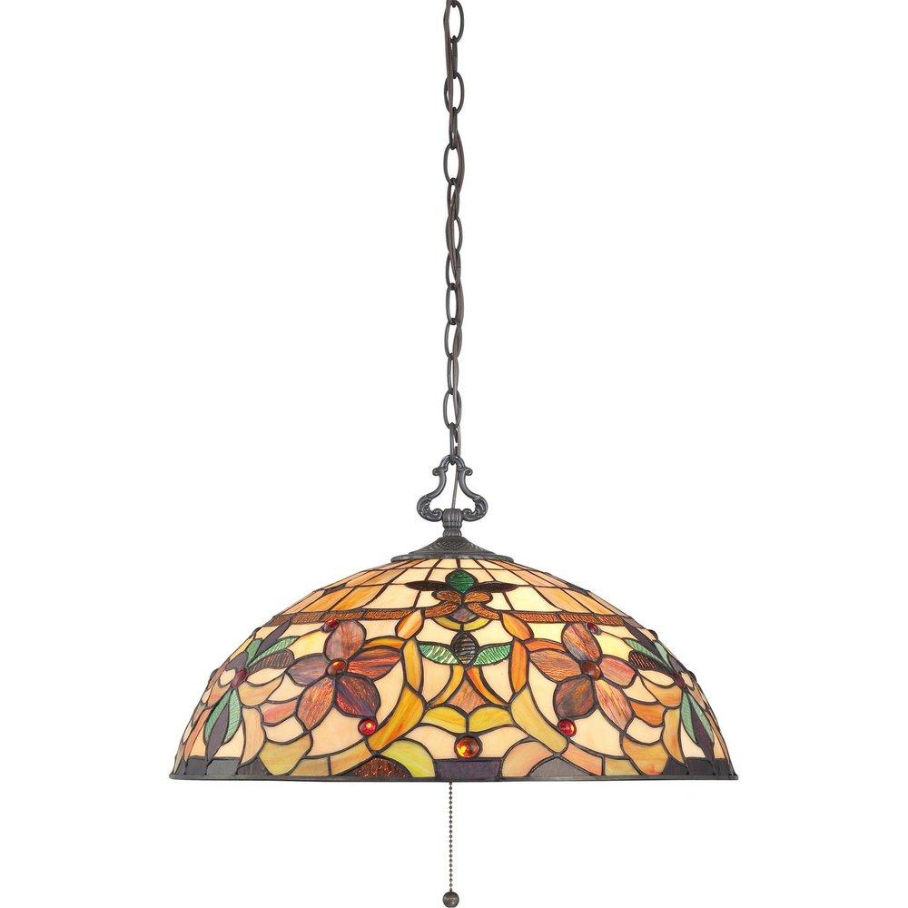 Quoizel Vintage Bronze 100W 3-Light Pendant 