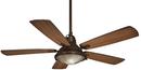 64.8W 5-Blade Ceiling Fan with 56 in. Blade Span and Halogen Light in Oil Rubbed Bronze