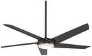 30W 5-Blade Ceiling Fan with 60 in. Blade Span and LED Light in Gun Metal