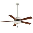 Minka Aire Brushed Nickel 74.6W 5-Blade Ceiling Fan with 52 in. Blade Span and LED Light 