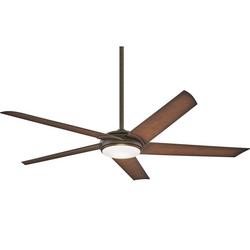 60 in. 5-Blade Indoor LED Ceiling Fan in Oil Rubbed Bronze/Antique Bronze
