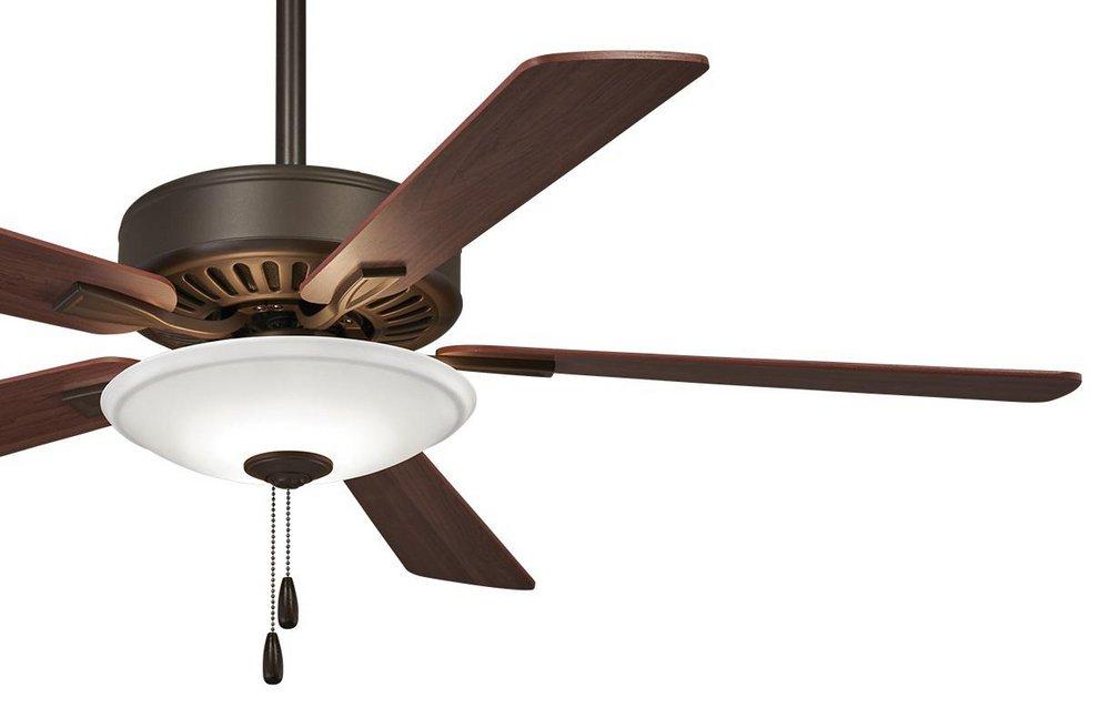 Minka Aire Oil Rubbed Bronze 74.6W 5-Blade Ceiling Fan with 52 in. Blade Span and LED Light 