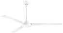 3-Blade Ceiling Fan with 62 in. Blade Span in Flat White