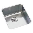 14 x 18-1/2 in. No Hole Stainless Steel Single Bowl Undermount Kitchen Sink in Lustertone