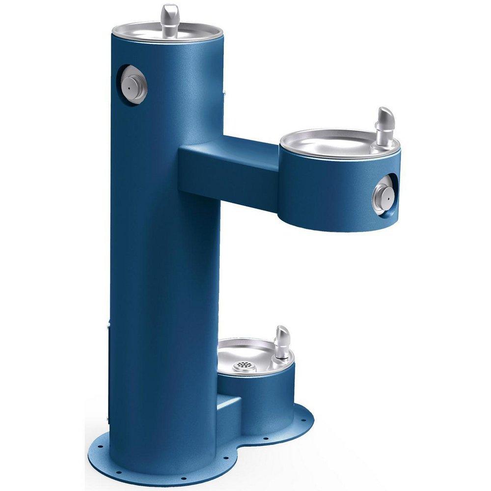 Elkay Blue BI-LEVEL PEDESTAL FTN ADA W/DOG BOWL BLU 