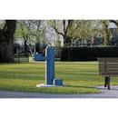 Elkay Blue BI-LEVEL PEDESTAL FTN ADA W/DOG BOWL BLU 