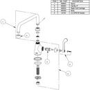 Elkay Chrome DECK MNT 1HOLE AT 12IN SPT 1PC WRIST BLD HNDL 6IN 