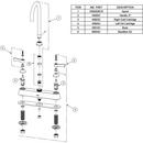 Elkay Chrome Two Handle Widespread Kitchen Faucet 