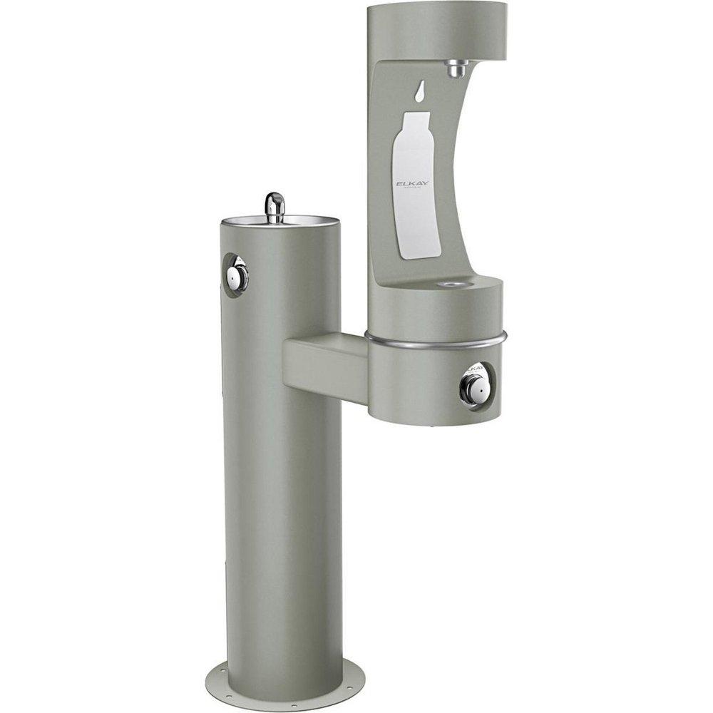 Elkay Grey BI-LEVEL PEDESTAL FTN W/LOWER BF ADA GRY 