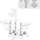 Elkay Vibrant&reg; Finish WALL MNT 8IN GN 5IN SPT 1PC WRIST BLD HNDL 6IN 1/2IN HW 