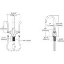 Elkay Oil Rubbed Bronze DECK MNT 1HOLE GN 5IN SPT 1PC WRIST BLD HNDL 6IN 
