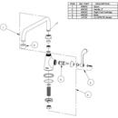 Elkay Polished Chrome 1.5 gpm 1 Hole Deck Mount Institutional Sink Faucet with Single Lever Handle 