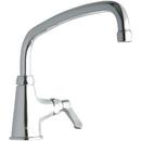 Elkay Polished Chrome 1.5 gpm 1 Hole Deck Mount Institutional Sink Faucet with Single Lever Handle 