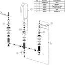 Elkay Chrome DECK MNT WS GN 5IN SPT 1PC WRIST BLD HNDL 6IN 