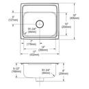 Elkay Chrome 17 x 16 in. Stainless Steel Single Bowl Drop-in Kitchen Sink in Lustrous Satin 