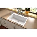 Elkay White 33 x 20-7/8 in. No Hole Composite Single Bowl Drop-in Kitchen Sink 