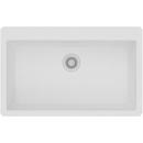 Elkay White 33 x 20-7/8 in. No Hole Composite Single Bowl Drop-in Kitchen Sink 