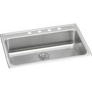 Elkay Brushed Nickel 31 x 22 in. Stainless Steel Single Bowl Drop-in Kitchen Sink in Lustrous Satin 