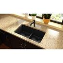 Elkay Black 33 x 19 in. No Hole Composite Double Bowl Undermount Kitchen Sink 