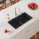 Elkay Black 33 x 19 in. No Hole Composite Double Bowl Undermount Kitchen Sink 