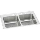 29 x 18 in. 3 Hole Stainless Steel Double Bowl Drop-in Kitchen Sink in Lustrous Satin