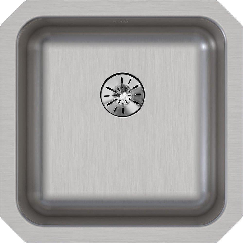 Elkay Lustrous Satin 16-1/2 x 16-1/2 in. Undermount Stainless Steel Bar Sink 