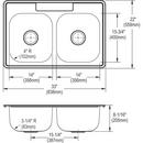 Elkay Vibrant&reg; Brushed Bronze WALL MNT 8IN GN 8IN SPT 1PC WRIST BLD HNDL 4IN SHUT OFF 