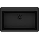 Elkay Black 33 x 20-7/8 in. No Hole Composite Single Bowl Drop-in Kitchen Sink 