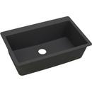 33 in. Drop-in Composite Single Bowl Kitchen Sink in Black