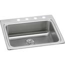 Elkay Satin 4 Hole Single Bowl Top Mount Stainless Steel Kitchen Sink 