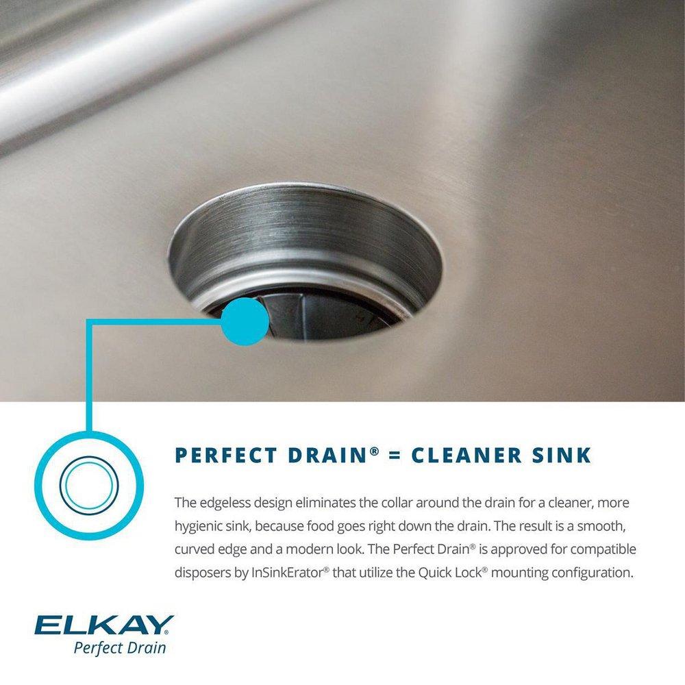 Elkay Lustrous Satin 25 x 22 in. Stainless Steel Single Bowl Drop-in Kitchen Sink in Lustrous Satin 