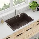 Elkay Mocha 33 x 20-7/8 in. No Hole Composite Single Bowl Drop-in Kitchen Sink 