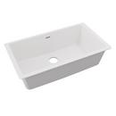Elkay White 33 x 18-7/16 in. No Hole Composite Single Bowl Undermount Kitchen Sink 