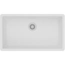 Elkay White 33 x 18-7/16 in. No Hole Composite Single Bowl Undermount Kitchen Sink 