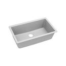 33 x 18-7/16 in. No Hole Composite Single Bowl Undermount Kitchen Sink in White